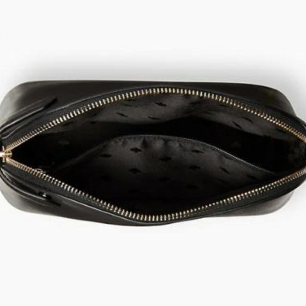 Kate Spade Staci Dome Satchel Crossbody Black Saffiano Leather Purse Handbag NEW - Picture 5 of 5